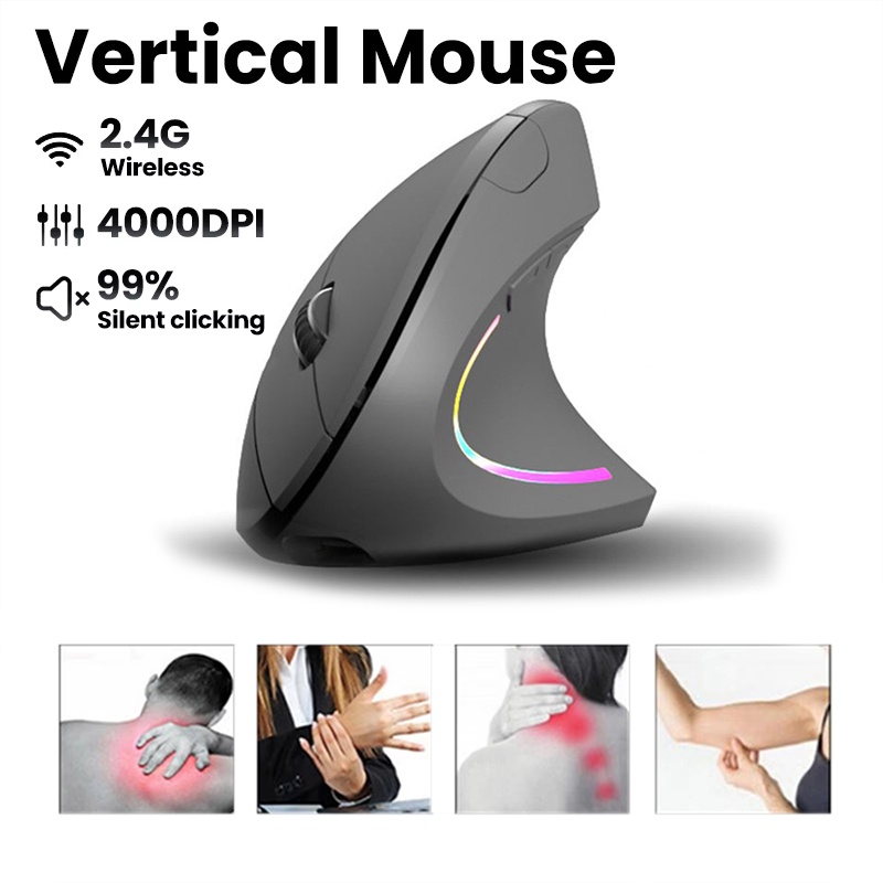 Officeworks Tablet Accessories - Беспроводная вертикальная мышь с двумя режимами